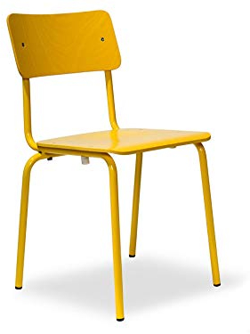Kinderstuhl Comeback 041, 38 cm SH, 68 cm GH, 33 x 33 cm, Gelb Gebeizt