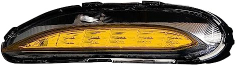 Finest Folia Folien Set Nebelscheinwerfer Tagfahrleuchten Tönungsfolie Aufkleber passgenau zugeschnitten Auto Zubehör C046 (DTM Yellow)