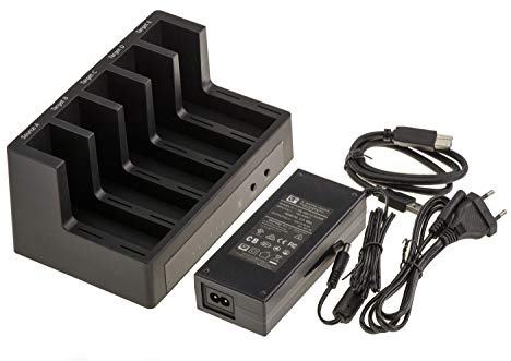 KALEA-INFORMATIQUE Estación de Acoplamiento USB para 5 Discos Duros SATA 2,5 ó 3,5. Base con Enlace USB3, función CLONING y Fuente de alimentación Externa de 6,5 A. | Estación de clonación USB 3.0 para cinco discos SATA de 2,5/3,5 con alimentación externa y función de duplicación.