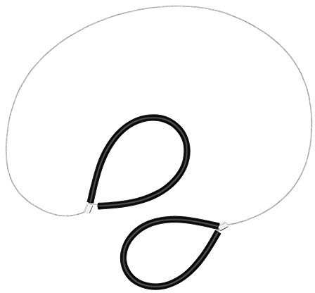 21.5 Inches Clay Cutters Wire, Luxiv Cut Off Tools for Clay Artists with Black Hand Pottery Wheel Tools Pottery Cut Off Tools (Black, 21.5in)