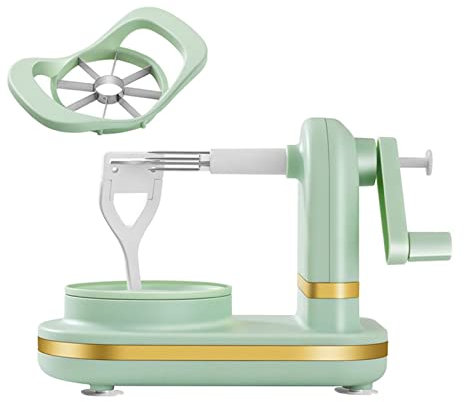 MACIMO Máquina peladora de Manzanas y Frutas multifunción, cortadora, pelador Giratorio Manual for Cocina, peladora de Manzanas y cítricos (Color : Only Peeler B)