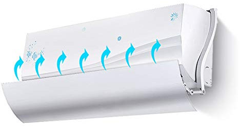 Air Conditioning Wind Deflector Kid's Room Bedroom Living Room Air Conditioner Deflector, Wall-mounted Air Conditioning Windshield Baffle, Easy to Install (Size : 86cm-Length)