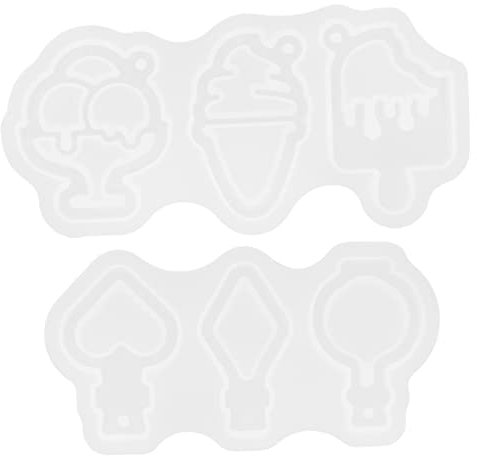 STOBOK 2St Treibsand Schimmel Schlüsselanhängerformen für DIY Schlüsselanhänger DIY Form Silikonformen Schlüsselringe Harz Epoxid Schlüsselanhänger liefern DIY zubehör