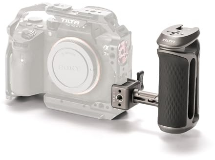 Tilta Xeno Seitengriff mit NATO-Halterung, ergonomischer seitlicher Handgriff für DSLR/Mirorrless Camera Rigs und Monitor-Rigs – Titangrau TA-XSH3-TG