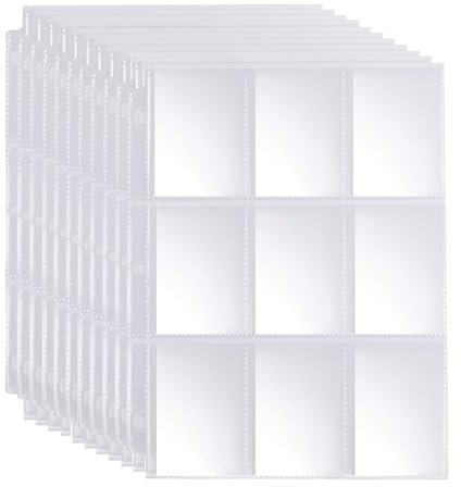 SULOLI 40 Pagine Raccoglitore Carte,Buste Carte Trasparenti Doppia Faccia con 720 tasche,Bustine Carte da Gioco Collezionabili,per Album Pokemon