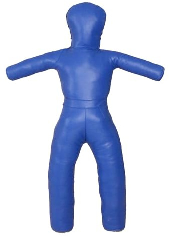 F Fityle Manichino da Presa per Bambini Judo Dummy Bag Vuoto 120 cm Multifunzione Attrezzatura da Boxe Resistente allo Strappo per Allenamento Judo Karate MMA, Blu