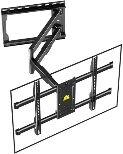 FORGING MOUNT Corner TV Mount Long Arm TVs Wall Mount for Most 37-75 Inch Flat Curved TVs, 30 Inch Long Extension TV Mount Swivel, Tilt, Full Motion Articulating Arms Max VESA 600x400mm up to 99lbs