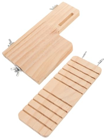 VILLFUL Suplementos De Entrenamiento Plataforma De Madera Escalera para Hámster