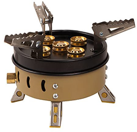 Illkjasfc Camping Gasherd Faltbar 11000 W Gasbrenner Mit Piezo Zündung Mit Tragetasche Für Picknicks Wandern Freien