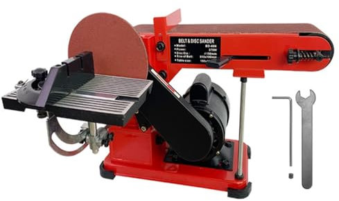 CASEGO Belt Sander-4 X 6 Electric Adjustable Bench Belt Sander-350w Grinder Bench Sanding Machine-With 4 Rubber Foot Pad-Workbench 0-90° Adjustable