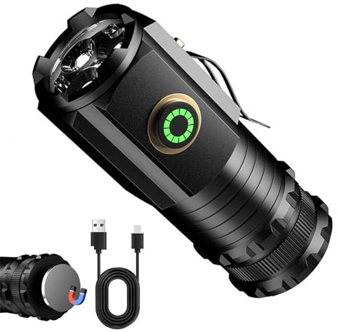 Magnolight, Magnolight Taschenlampe, Magnolight Mini magnetische Taschenlampe, wiederaufladbare Mini-Pick-Lampe mit Magnolight, extrem helle wasserdichte LED-Taschenlampe für Wandern Camping