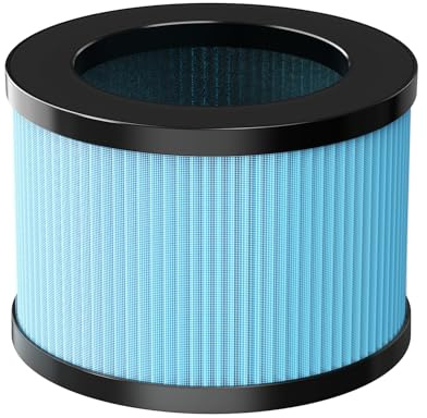 Filtro di ricambio ad alta efficienza per purificatore d’aria DH-JH12, filtro 4-in-1 con carbone attivo ad alte prestazioni e prefiltro – Cattura capelli, polvere, polline, peli di animali, odori