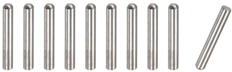 sourcing map Perni di tassello da 4 x 14 mm, 10 pezzi in acciaio inossidabile 304 a testa tonda piatta smussata estremità perni per letti a castello perni per mensole, supporti mensole elementi di