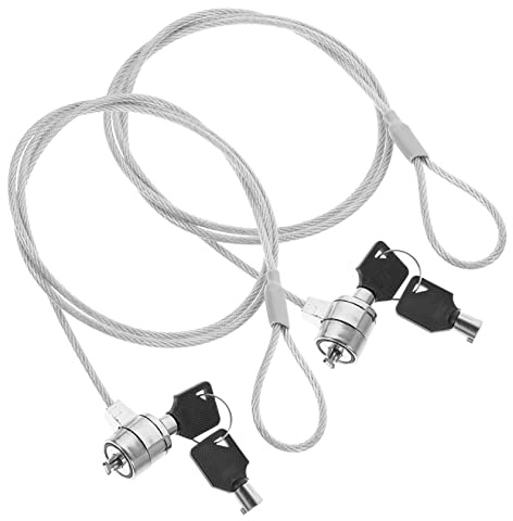 SMASOLO 2 Juegos Candado de Seguridad para Portátiles con Cable Unidades Compatible con Dispositivos Diseño y de Usar Bloqueo de