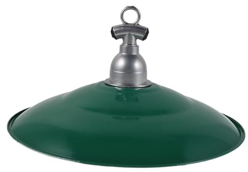 HEMOTON Rustic Enamel Hanging Lampshade Protective Lamp Cover for Patio Courtyard Pergola Outdoor Lighting Fixtures with Vintage Retro Design