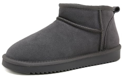 Meik Mangni Stivali Donna Invernali Classic Antiscivolo Stivaletti da Neve Caldo Comode Impermeabili Stivali Inverno Outdoor Breve Boots Scarpe,36-43 EU