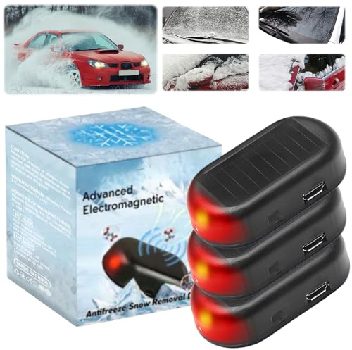 Electromagnetic Wave Anti Freezing and Snow Removal Device, Electromagnetic Snow Removal, Electromagnetic Snow Melter for Cars, Anti-Freeze Snow Removal Tool, Antifreeze Snow Removal Device (3pcs)