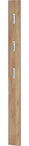 Germania Garderobenpaneel 3348-243 Colorado mit ausklappbaren Kleiderhaken in Navarra-Eiche-Nachbildung, 15 x 170 x 4 cm (BxHxT)
