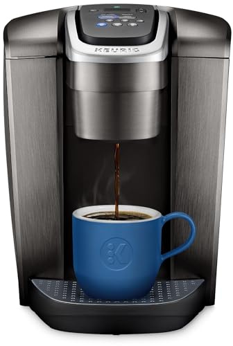 Keurig K-Elite Single Serve K-Cup Pod Coffee Maker, with Strength and Temperature Control, Iced Coffee Capability, 8 to 12oz Brew Size, Programmable, Brushed Slate