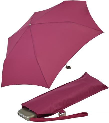 Doppler Taschenschirm Carbonsteel Slim Uni – Handliches Format – Federleicht – 22 cm