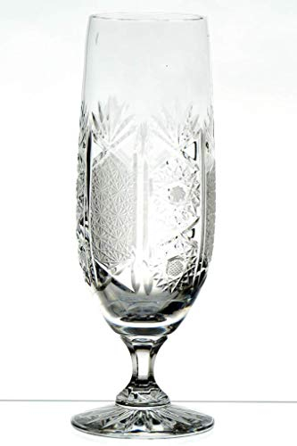 JUL - Set di 6 Bicchieri Calici da Spumante in Cristallo di Champagne e Prosecco al Piombo 24%