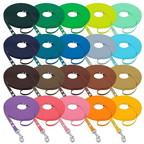 bio-leine Longe Führstrick 5 bis 10m aus Biothane - 16mm breit I Pferdelonge mit Handschlaufe I 20 Farben I Softlonge Leine Longierleine für Reitsport