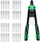Cozywind Pinces à Riveter Manuelle, 13 Pouces Pistolet à Riveter Professionnelle Riveteuse Manuelle Pince à Rivet Pop Machine de Rivetage avce 40 Rivets (2 Tailles de 3,2 mm et 4,0 mm)