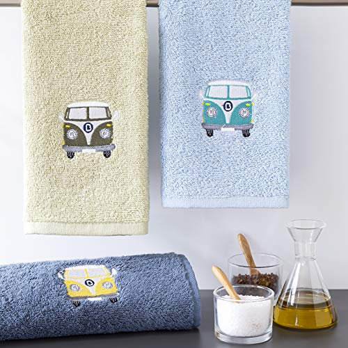 Estuche 3 Paños de Cocina Rizo Americano Furgo. Paños de Calidad, Medida 50x50 Cms, Juego de 3 Paños de Cocina Originales, Gruesos de 500 gr/m², Trapos Absorbentes y Suaves (Furgo, 50x50 cm