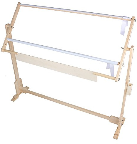 Dioche Stickrahmen, 32 CT, Bodenständig, 5 Höhenstufen, Kiefernholz, Rechteckig, Defult