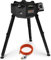 Onlyfire Campingkocher | Gas-Hockerkocher | Wok Gasbrenner mit Verstellbare & Abnehmbare Füße, 5.2Kw, Outdoor Gasherd Camping Gaskocher Grill inkl. Gasschlauch und Gasdruckregler