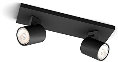 Philips Runner Einbaustrahler GU10 2x Schwarz