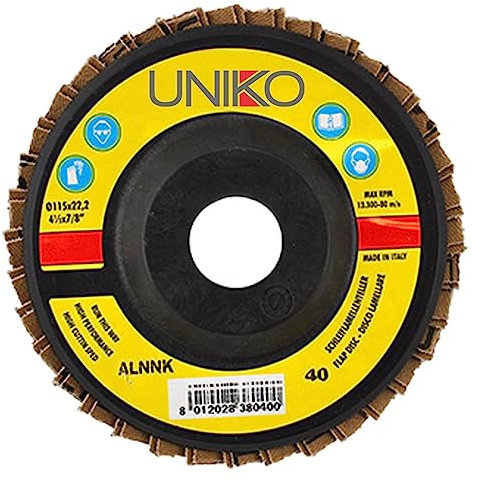 10PZ DISCO LAMELLARE PER FERRO ø 115 gr. 80 codice 5012414