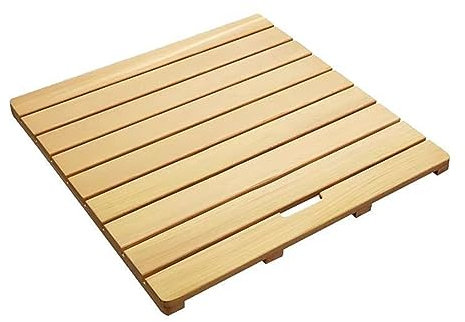 Tapis de Douche en Bois, Tapis de Bain en Bambou, Caillebotis, Tapis de Sol de Baignoire imperméable pour Sol de Salle de Bain,Douche extérieure (Size : 40x50cm)