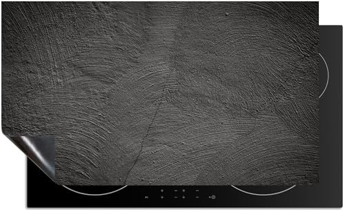 KitchenMundo© Induktionsschutz 76x52 cm Beton Grau Abdeckplatte Schutzmatte Küche Induktionsherd Protektor Anti-Rutsch-Matte - Betonoptik IBM-BE-GR