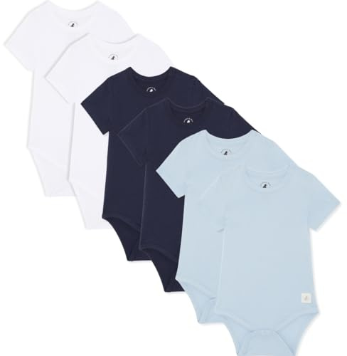 Bramble & Bear Confezione da 3/6 Body a manica corta per bambini - Body unisex in cotone biologico per bambini da 0 a 3 anni