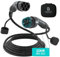 BENY Cable Carga Coche electrico Tipo 2, | 22kW | 32A| | 8m | Monofásico | IP54, Cables de Carga Para Vehículos Híbridos y Eléctricos (IEC 62196-2), Tipo 2 a Tipo 2, Con Bolsos de Mano Portátiles