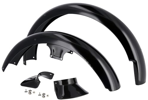 Set: Kotflügel vorn/hinten, Schwarz lackiert - für Simson S50, S51, S70