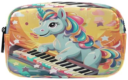 Kinder-Cartoon-Einhorn Federmäppchen Federtaschen Mäppchen Große Kapazität Schlamperbox Kosmetik Make-up Tasche für Jungen Mädchen Schule Schüler