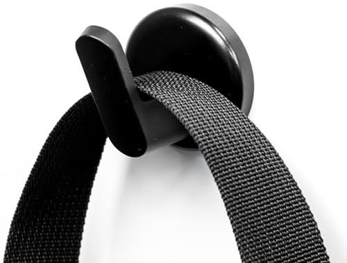 Magnetische, abgewinkelte Mehrzweck-Haken, kein Werkzeug erforderlich, Verwendung mit jeder eisenhaltigen Oberfläche oder mitgelieferten selbstklebenden Stahlscheiben, perfekt für Mäntel, Hüte und