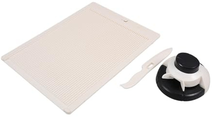ROMISBABA Planche à Rainurer pour Papiers Créatifs Abs Portable Blanche, Outil de Pliage Précis, Fabricant D'enveloppes pour Loisirs Créatifs, Utilisation Manuelle, Création Scrapbooking