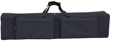 Dickly Wasserdichter Koffer für 88-Tasten-Keyboards, 137 x 42 x 17 cm, mit Tasche, tragbare Gigbag für elektrische Keyboards und Klaviere für Musikstudios, Konzertmusikstudio, Reisekonzerte