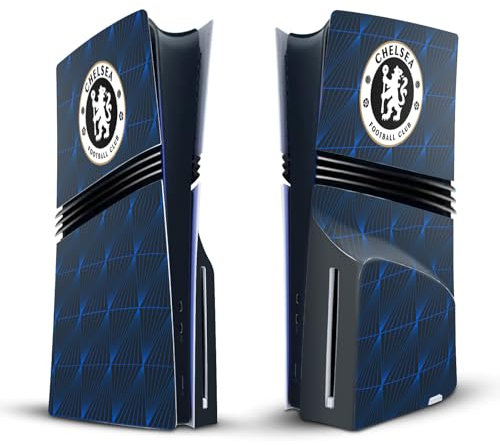 Head Case Designs Offizielle Chelsea Football Club Away 2023/24 Bausatz Vinyl Haut Gaming Aufkleber kompatibel mit Sony PlayStation 5 PS5 Pro Disc Edition Console & DualSense Controller