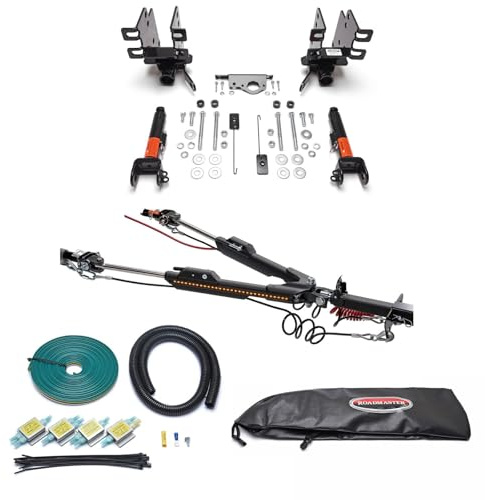 TrendsAuto Roadmaster Nighthawk Tow Bar and Baseplate Combo with Universal Economy Wiring Kit fits 2019-2026 Gladiator JT | Easy Maintenance | Includes TrendsAuto Decal