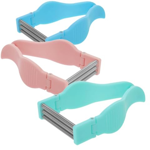 BESTYASH Gesichtshaarentferner 3 Stück Federbasierter Fadenepilierer Für Frauen Sicherer Gesichtsepilierer Für Hauttypen Tragbar Für Reisen Und Tägliche Kinnhaarentfernung