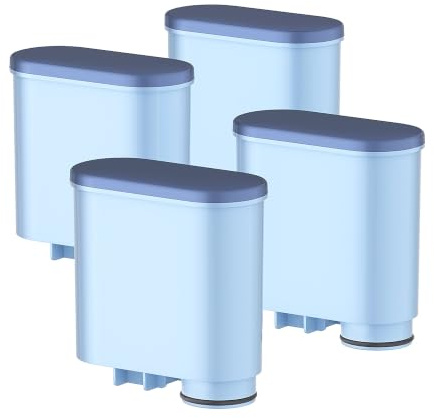 Filswa Filtro Acqua Compatibile Philips Aqua Clean, 4 Pezzi | Ricambio per Philips 3100, 4000, 5000, Compatibile con Saeco, LatteGo, Gaggia, Sostituisce CA6707, CA6903, Filtro Anticalcare