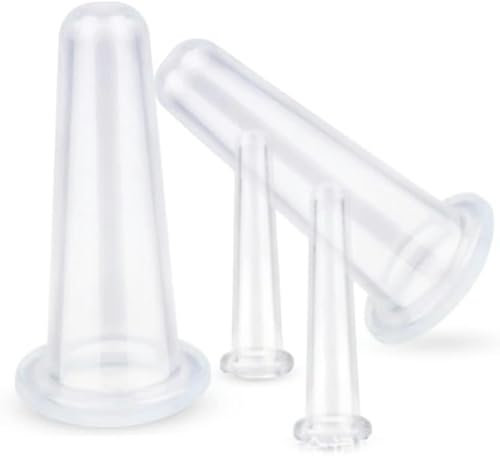 YIANZZ Set di coppettazione facciale in silicone, kit per massaggi per viso e occhi, con coppetta per massaggio sottovuoto, anti-rughe e anti-invecchiamento, strumento naturale di bellezza per la cura