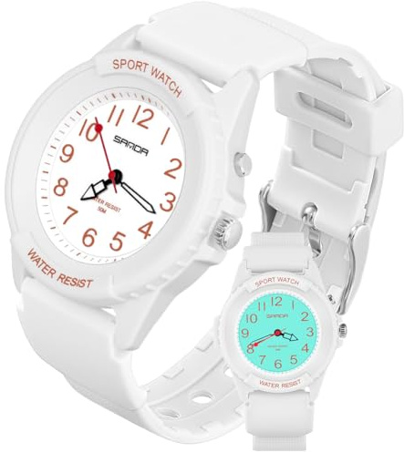 OFFCUP Montre Sport Femme, Montre à Quartz Analogique pour Femmes éTanche 50M avec Veilleuse Trois Aiguilles Montres de Sport pour Mode Quotidienne Infirmières Natation