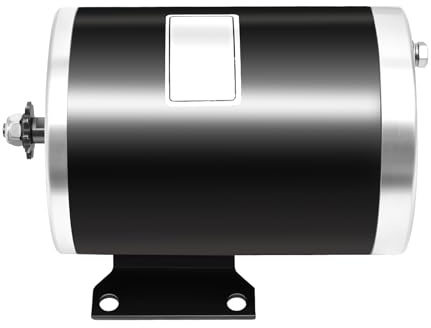 JJsdwin Elektrischer DC Motor, 36v Bürstenloser Gleichstrommotor mit Fußpedal Set, 1000W Elektromotor für Go-Karts, Roller, Motorräder und E-Bikes