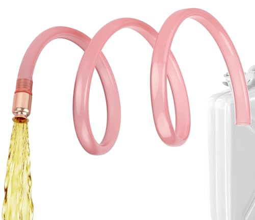 Hose Siphon Pump for Gas/Gasoline/Fuel Water Self Priming Siphon Hose Pump Shaker Siphon Transfer Shaker Siphon Automatic Pumping Pipe Orange