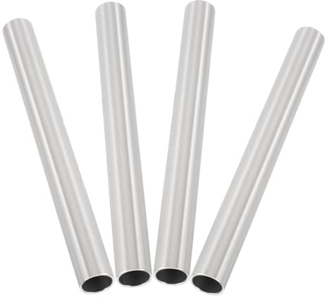 Mikikit Aluminium Zeltrohrteile 4 Stück Zeltstangen Ersatzteile für Outdoor Camping und Zeltreparatur